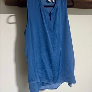 Blue Sleeveless Women's Top